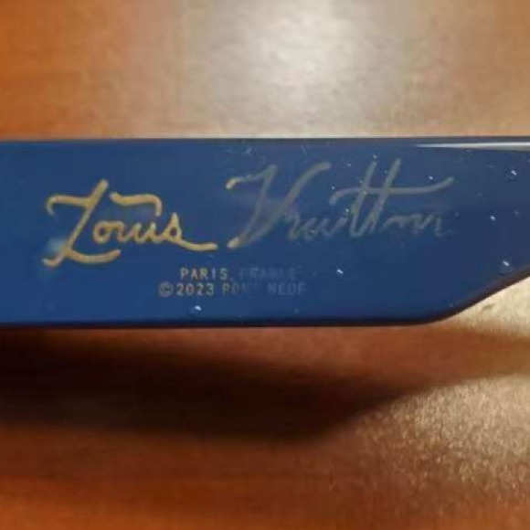 Louis Vuitton 1.1 Millionaire Navy Blue Monogram Sunglasses w Box - Picture 7 of 12